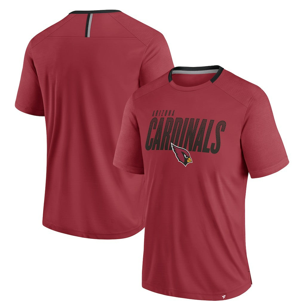 Arizona Cardinals Defender Fade Slant T-Shirt - Cardinal T-shirts
