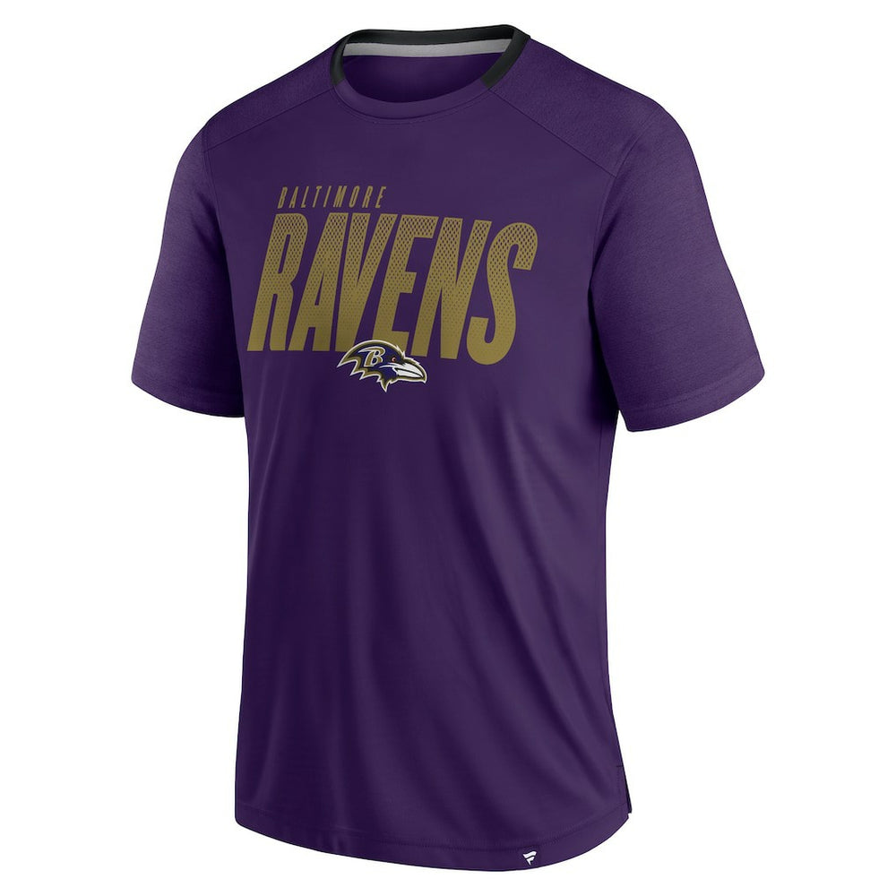 Baltimore Ravens Defender Fade Slant T-Shirt - Purple T-shirts