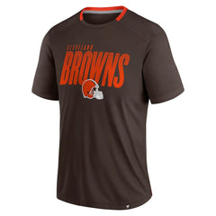 Cleveland Browns Defender Fade Slant T-Shirt - Brown T-shirts