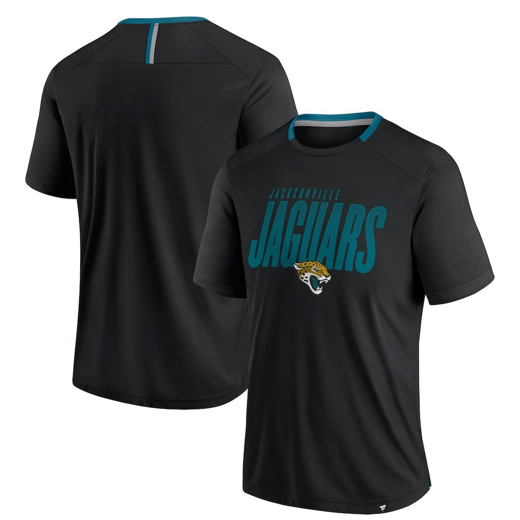 Jacksonville Jaguars Defender Fade Slant T-Shirt - Black T-shirts