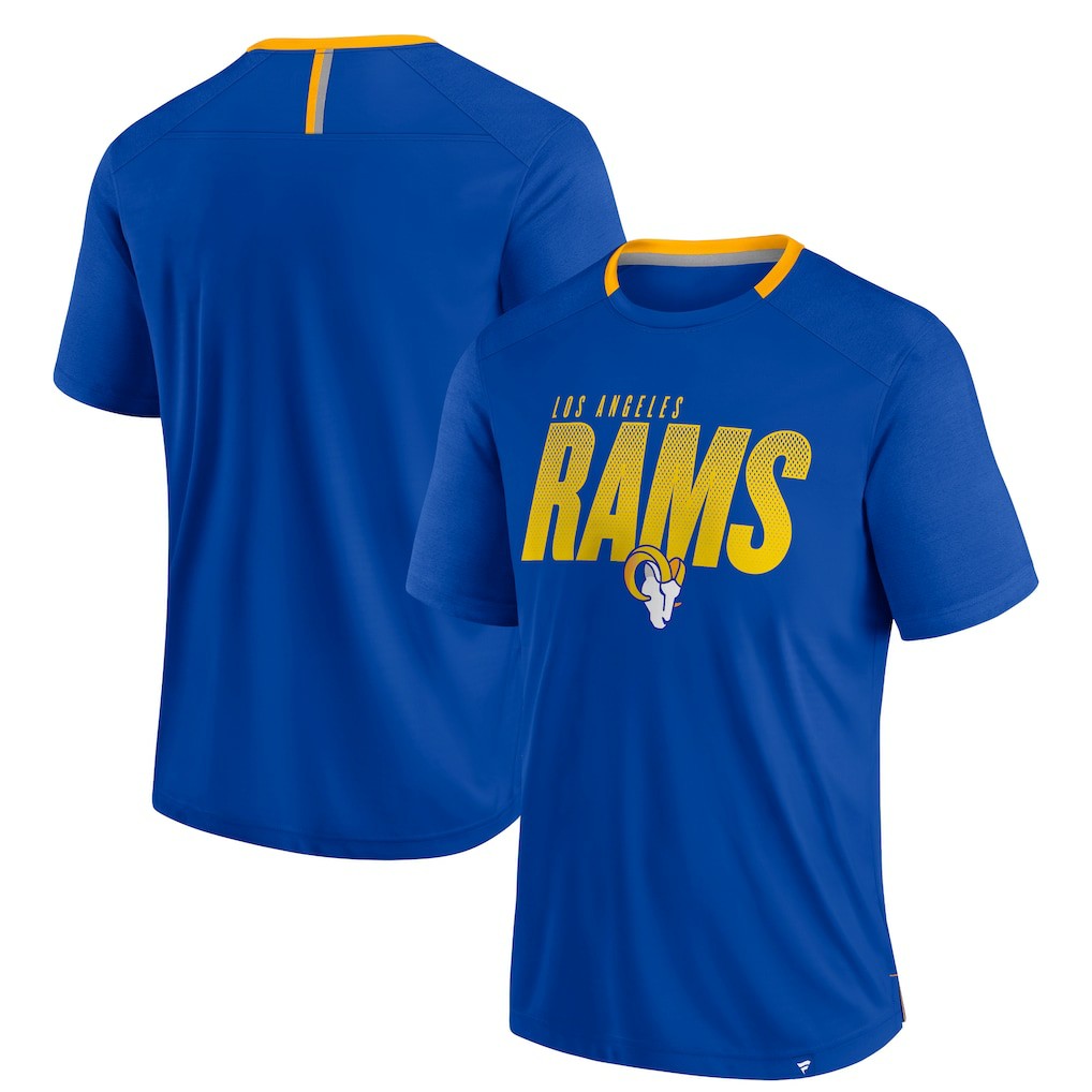 Los Angeles Rams Defender Fade Slant T-Shirt - Royal T-shirts