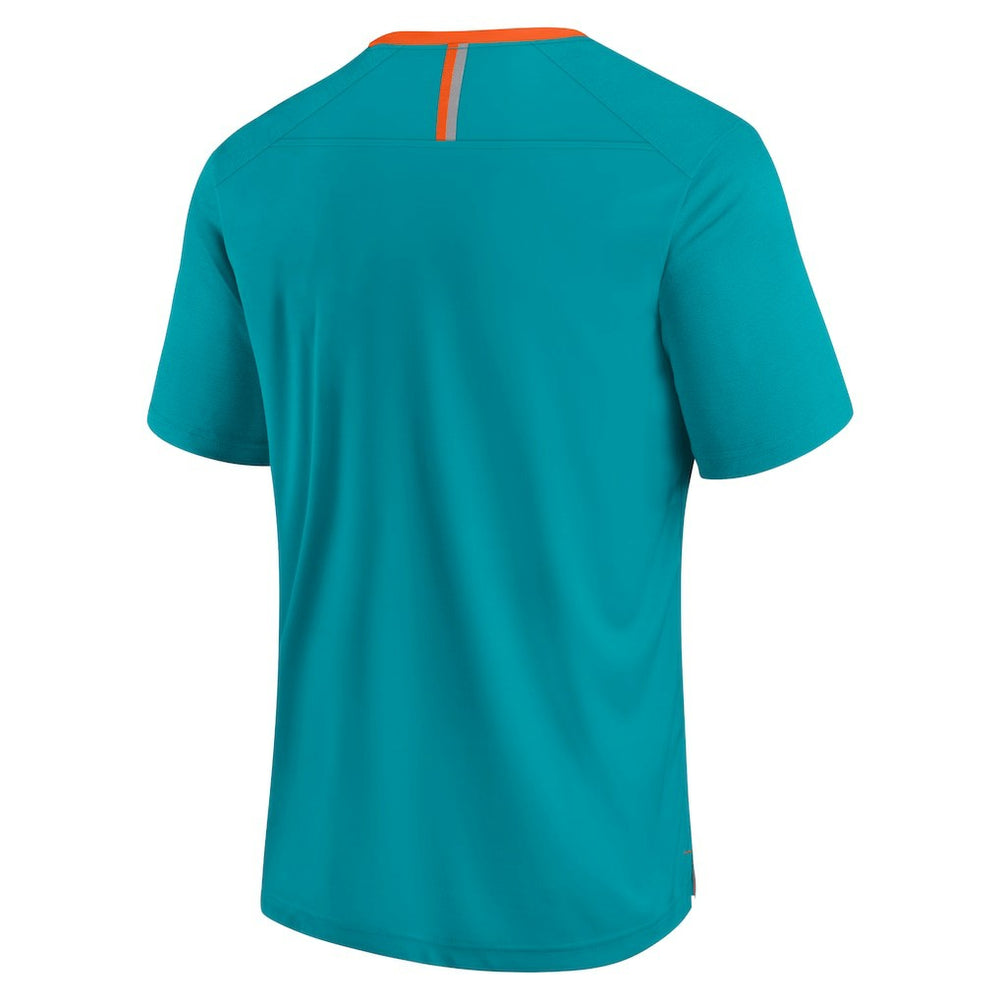 Miami Dolphins Defender Fade Slant T-Shirt - Aqua T-shirts