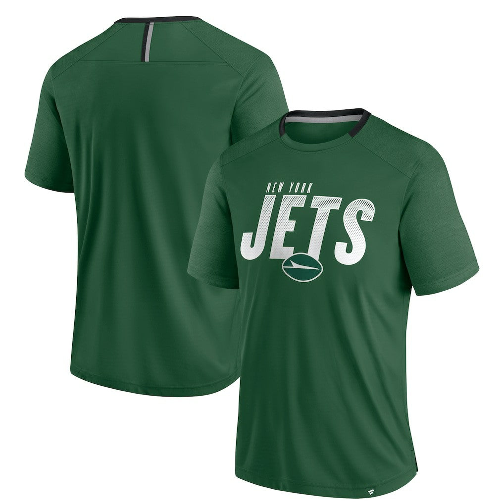 New York Jets Defender Fade Slant T-Shirt - Green T-shirts