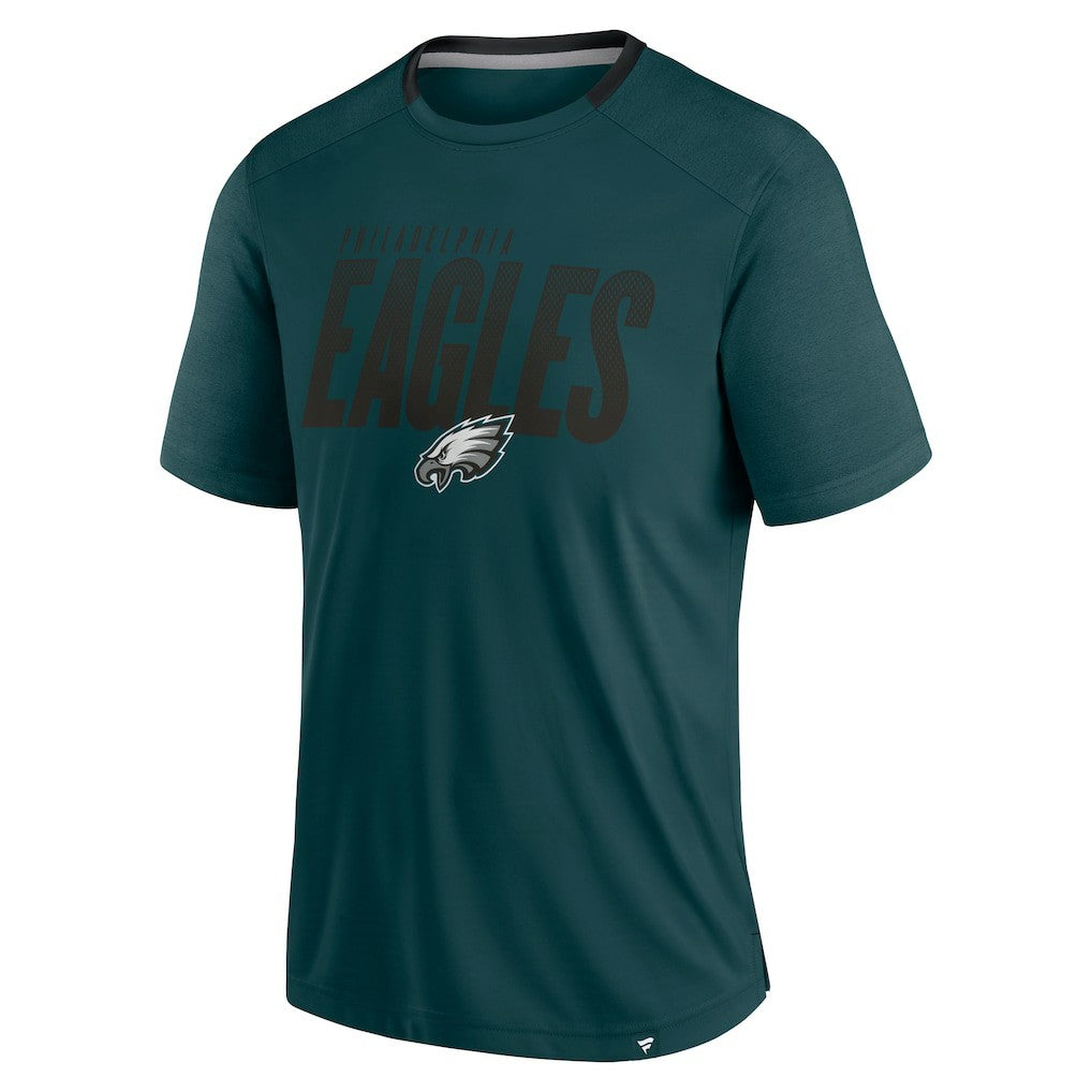 Philadelphia Eagles Defender Fade Slant T-Shirt - Midnight Green T-shirts