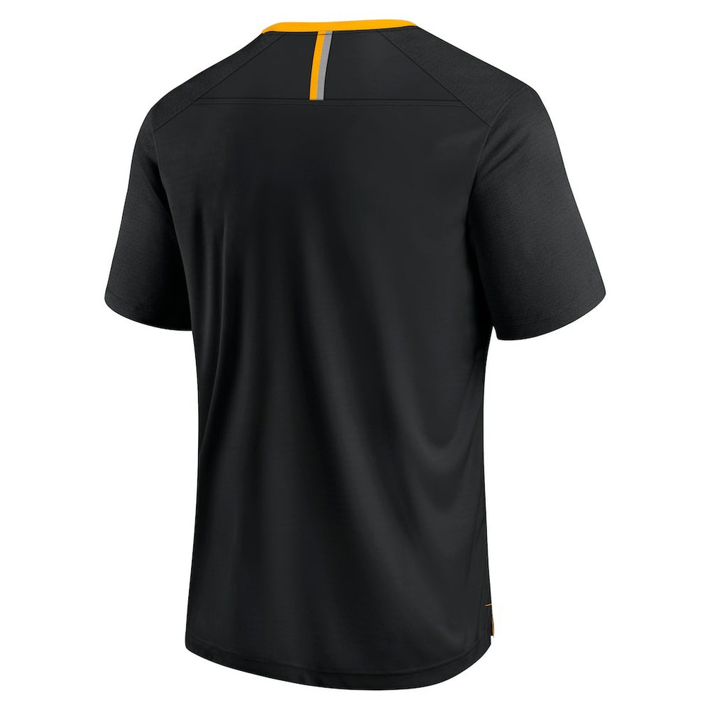 Pittsburgh Steelers Defender Fade Slant T-Shirt - Black T-shirts