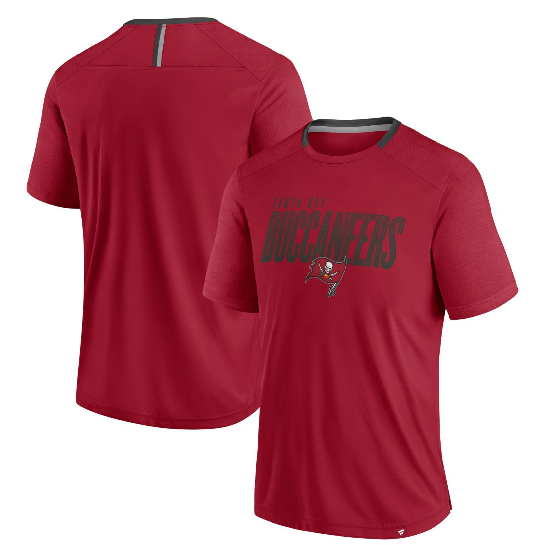 Tampa Bay Buccaneers Defender Fade Slant T-Shirt - Red T-shirts