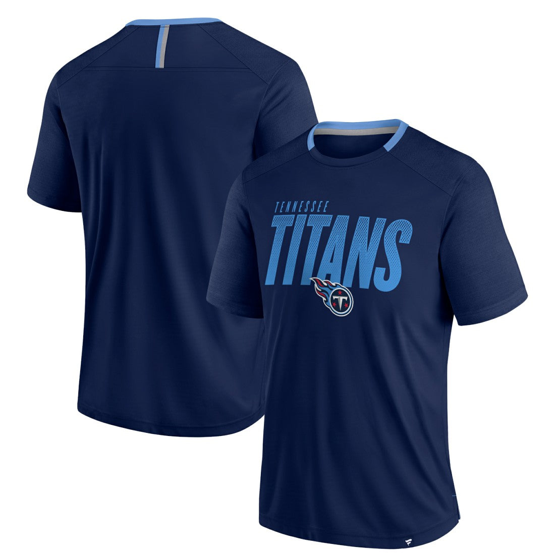 Tennessee Titans Defender Fade Slant T-Shirt - Navy T-shirts