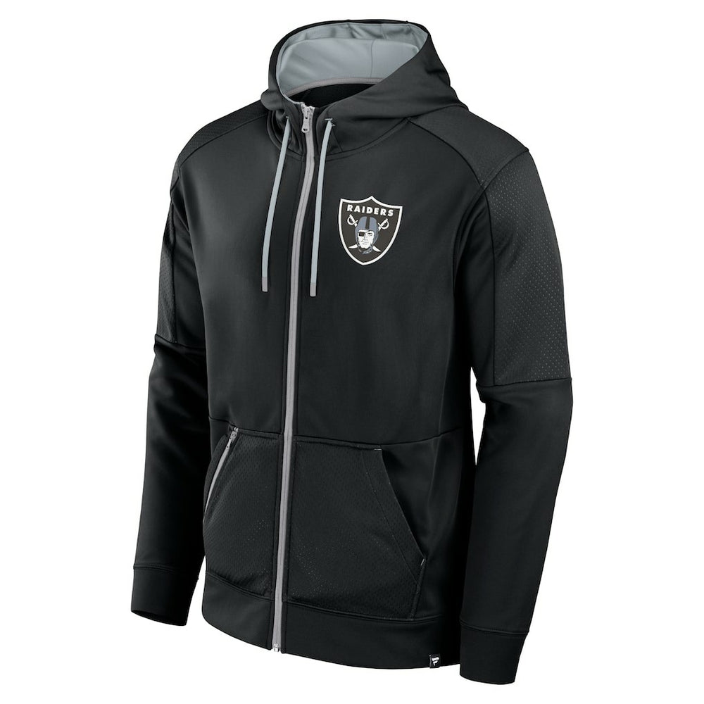 Las Vegas Raiders Defender Full-Zip Hoodie - Black Hoodies