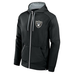 Las Vegas Raiders Defender Full-Zip Hoodie - Black Hoodies