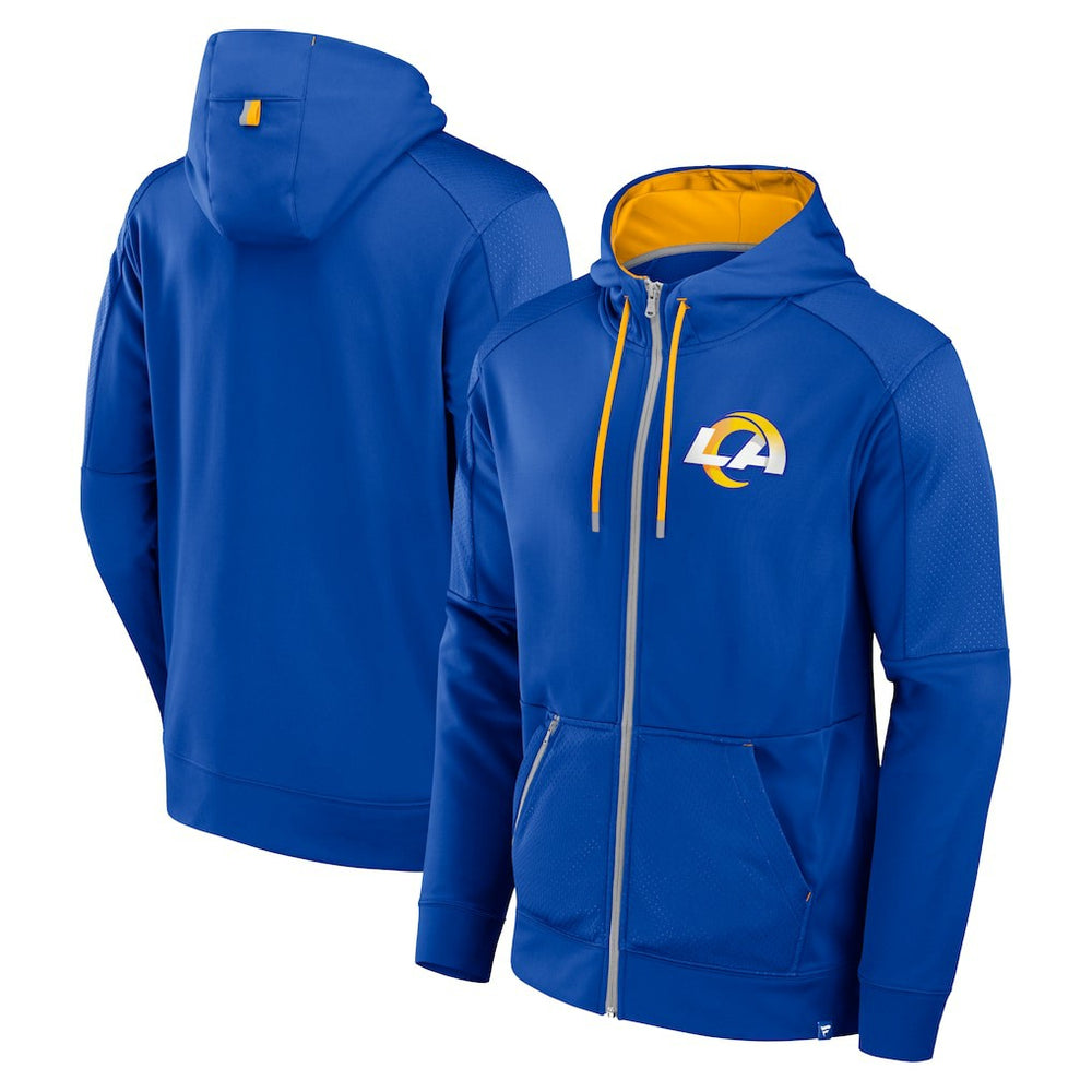 Los Angeles Rams Defender Full-Zip Hoodie - Royal Hoodies