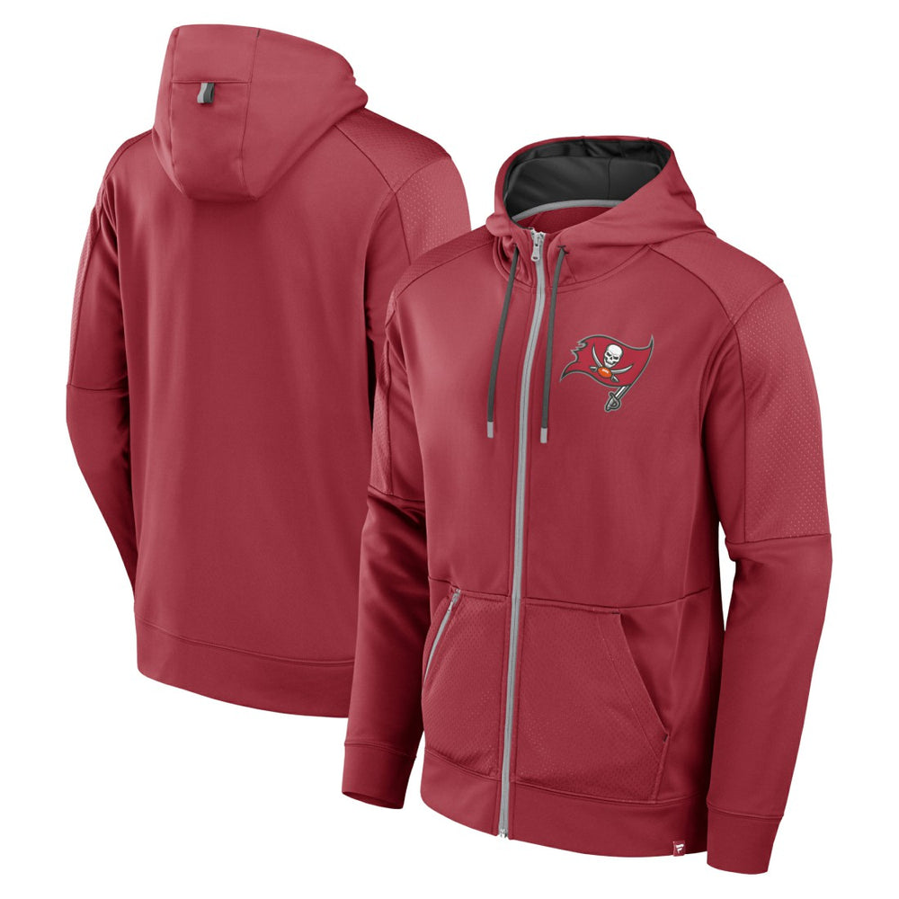 Tampa Bay Buccaneers Defender Full-Zip Hoodie - Red Hoodies