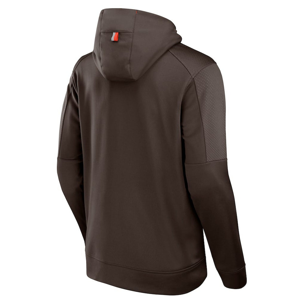 Cleveland Browns Defender Full-Zip Hoodie - Brown Hoodies