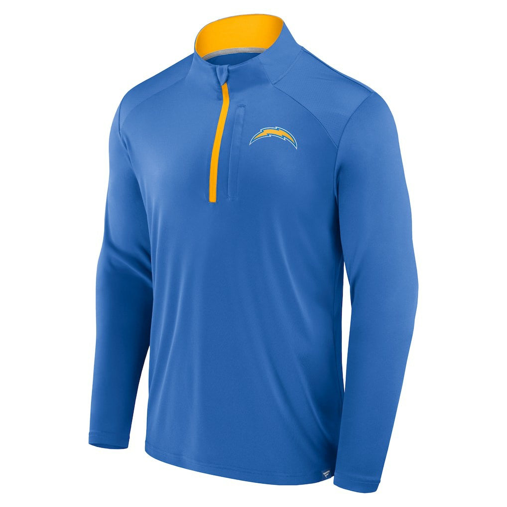Los Angeles Chargers Defender Long Sleeve Quarter-Zip Jacket - Powder Blue Jackets