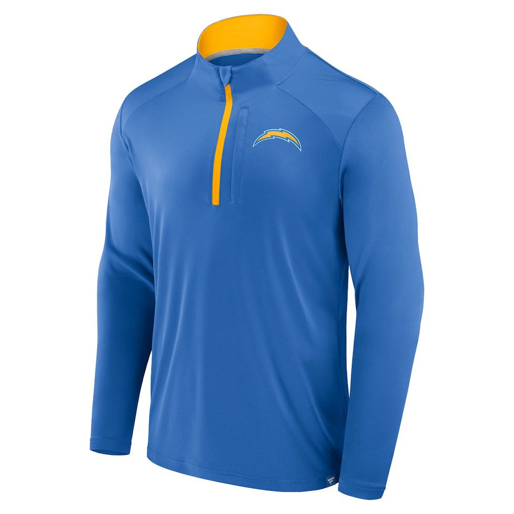 Los Angeles Chargers Defender Long Sleeve Quarter-Zip Jacket - Powder Blue Jackets