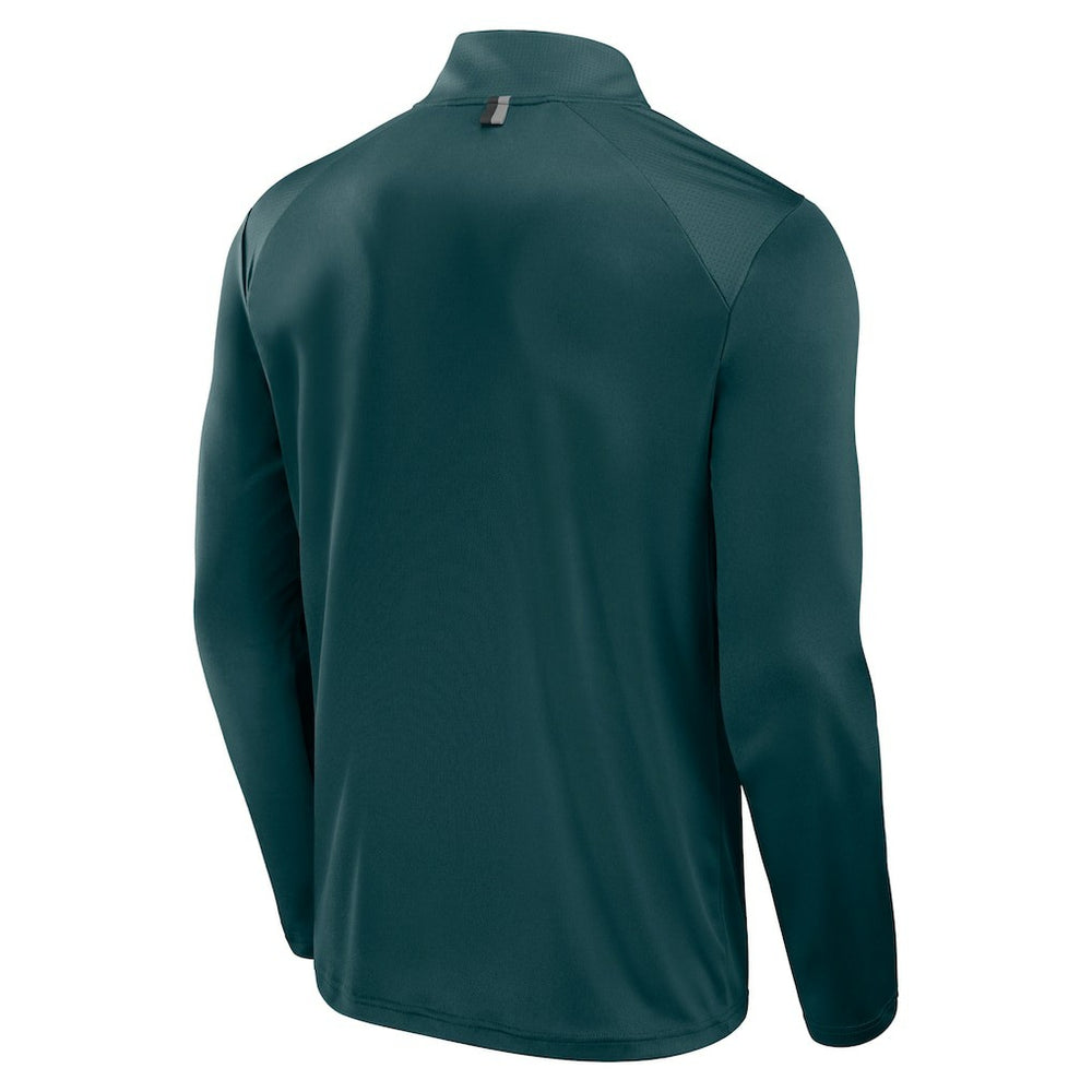 Philadelphia Eagles Defender Long Sleeve Quarter-Zip Jacket - Midnight Green Jackets