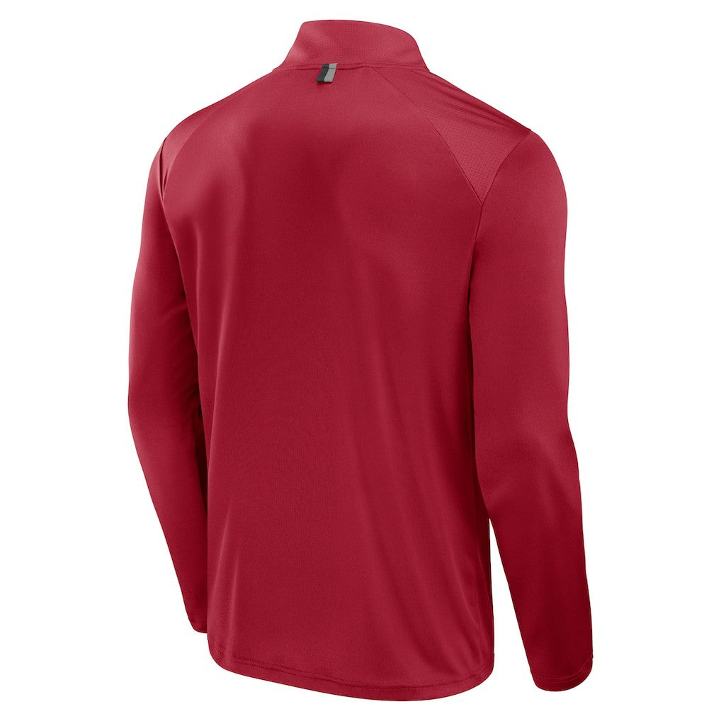 San Francisco 49ers Defender Long Sleeve Quarter-Zip Jacket - Scarlet Jackets