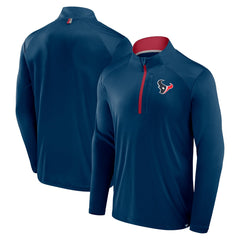 Houston Texans Defender Long Sleeve Quarter-Zip Jacket - Navy Jackets