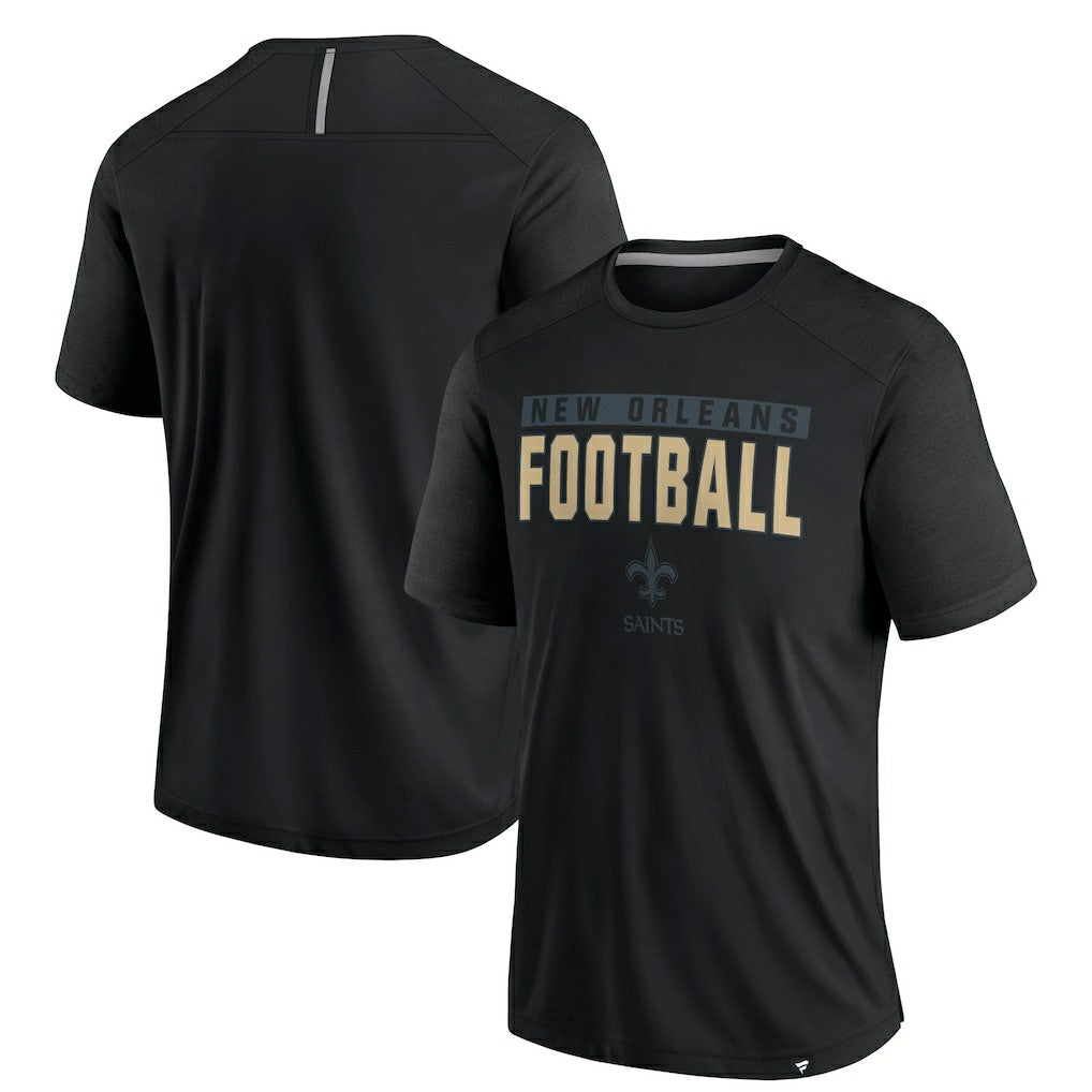 New Orleans Saints Defender Blackout T-Shirt - Black T-shirts