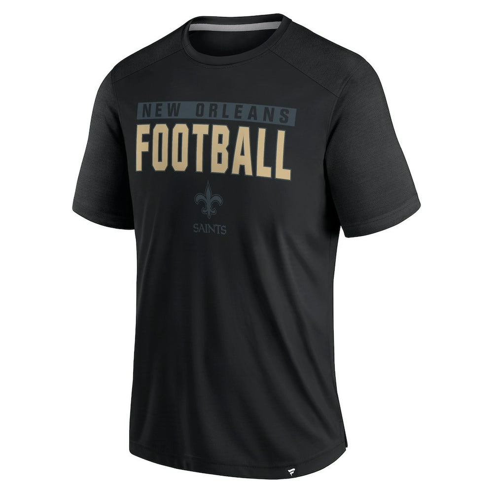 New Orleans Saints Defender Blackout T-Shirt - Black T-shirts