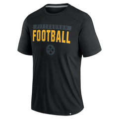 Pittsburgh Steelers Defender Blackout T-Shirt - Black T-shirts