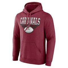 Arizona Cardinals Geometric Chrome Pullover Hoodie - Cardinal Hoodies