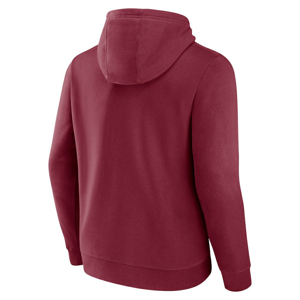 Arizona Cardinals Geometric Chrome Pullover Hoodie - Cardinal Hoodies