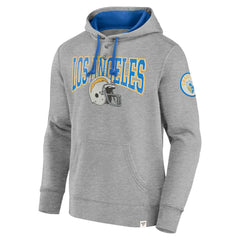 Los Angeles Chargers Label Maker Pullover Hoodie - Gray Hoodies