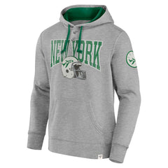 New York Jets Label Maker Pullover Hoodie - Heather Gray Hoodies