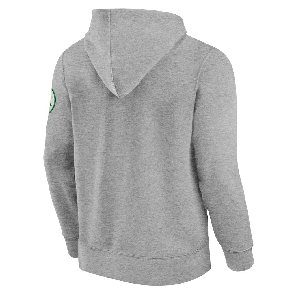 New York Jets Label Maker Pullover Hoodie - Heather Gray Hoodies