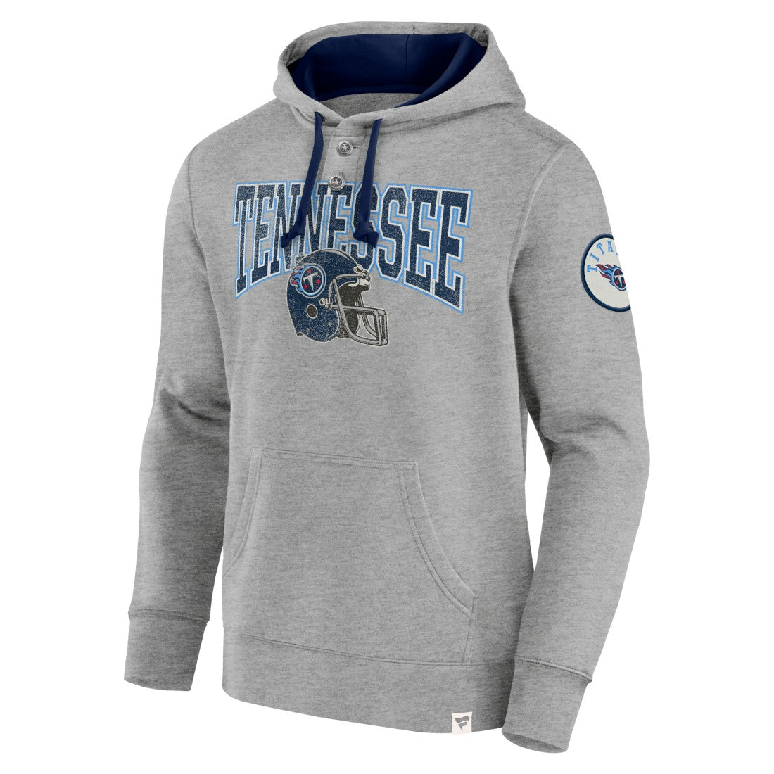 Tennessee Titans Label Maker Pullover Hoodie - Heather Gray Hoodies