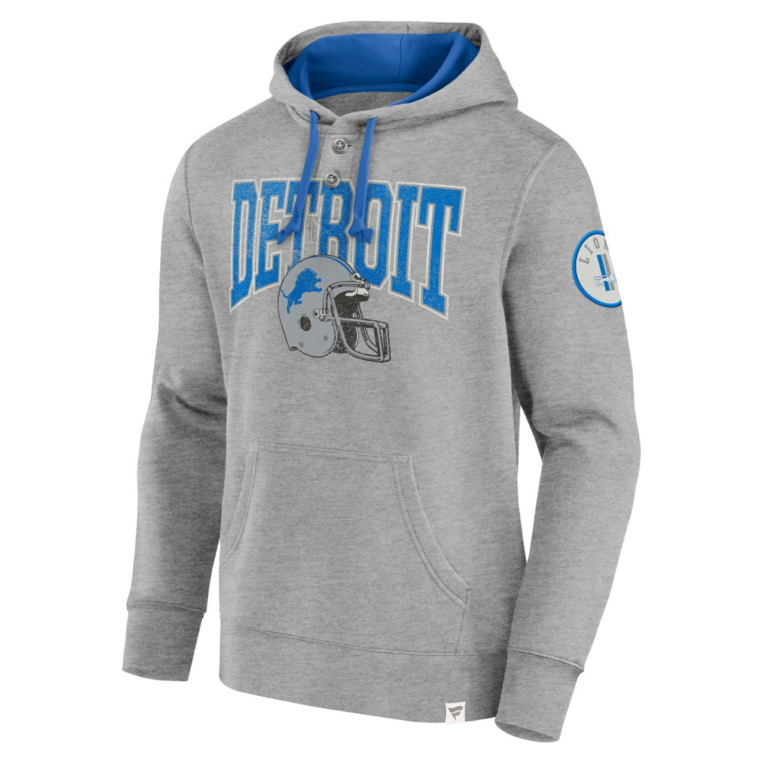 Detroit Lions Label Maker Pullover Hoodie - Blue Hoodies