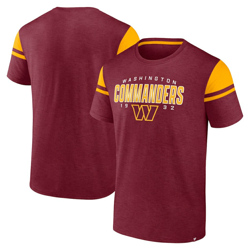 Washington Commanders Old School Play Slub T-Shirt - Burgundy T-shirts