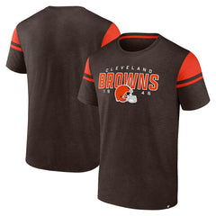 Cleveland Browns Old School Play Slub T-Shirt - Brown T-shirts