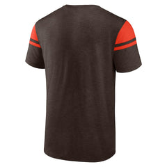 Cleveland Browns Old School Play Slub T-Shirt - Brown T-shirts
