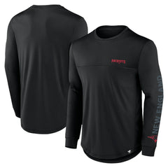 New England Patriots Blackout Long Sleeve T-Shirt - Black T-shirts