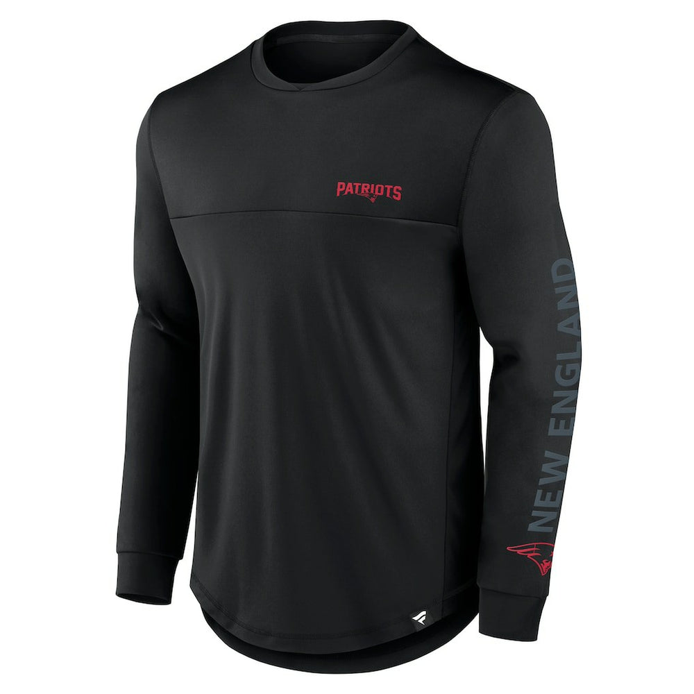 New England Patriots Blackout Long Sleeve T-Shirt - Black T-shirts