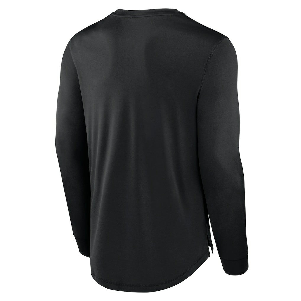 New Orleans Saints Blackout Long Sleeve T-Shirt - Black T-shirts