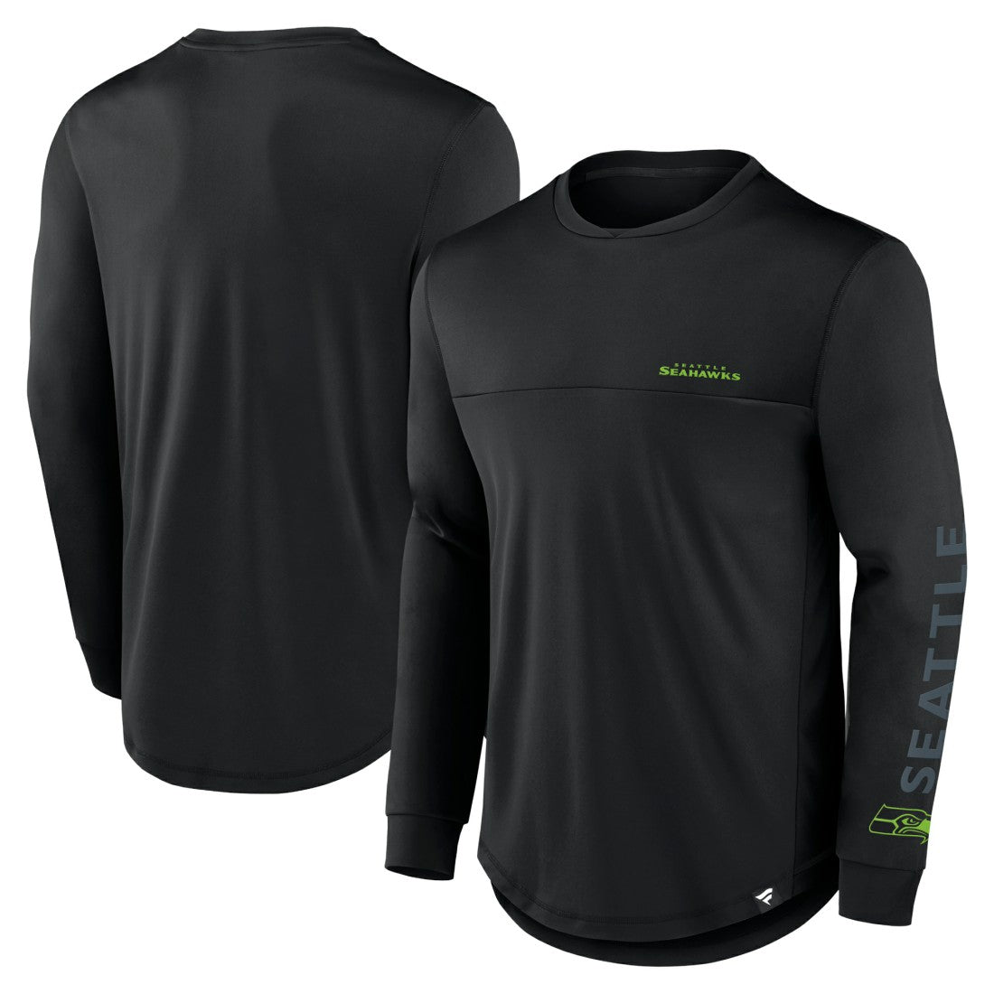 Seattle Seahawks Blackout Long Sleeve T-Shirt - Black T-shirts