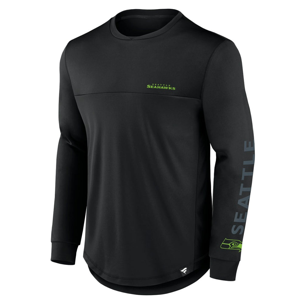 Seattle Seahawks Blackout Long Sleeve T-Shirt - Black T-shirts