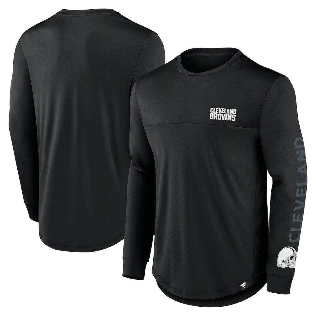 Cleveland Browns Blackout Long Sleeve T-Shirt - Black T-shirts