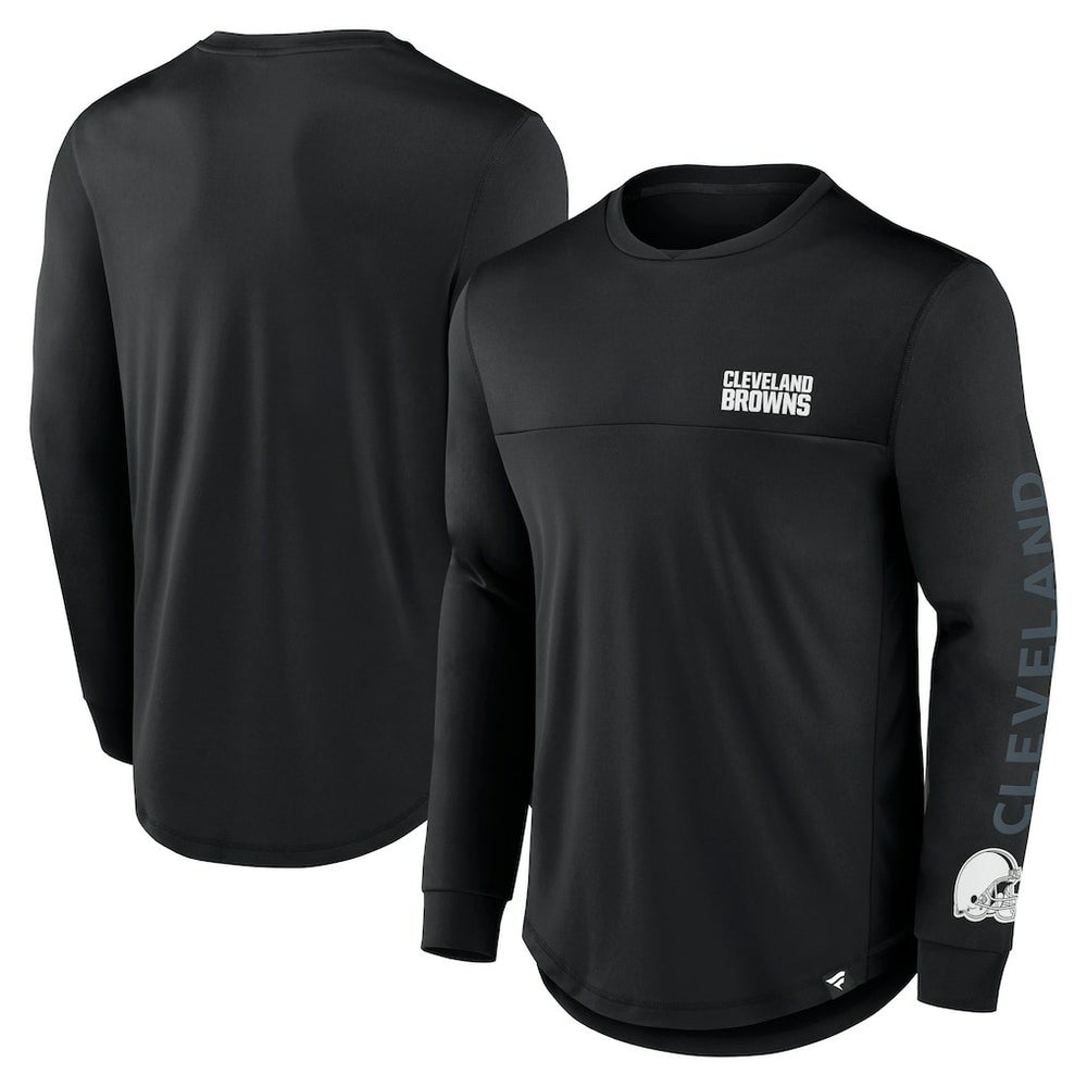 Cleveland Browns Blackout Long Sleeve T-Shirt - Black T-shirts