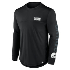 Cleveland Browns Blackout Long Sleeve T-Shirt - Black T-shirts