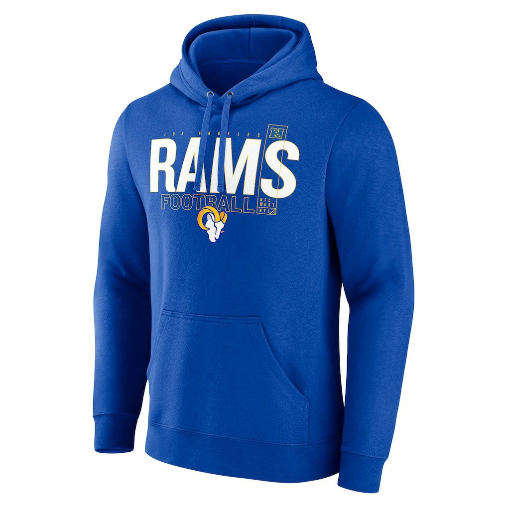 Los Angeles Rams Pylon Outline Pullover Hoodie - Royal Hoodies