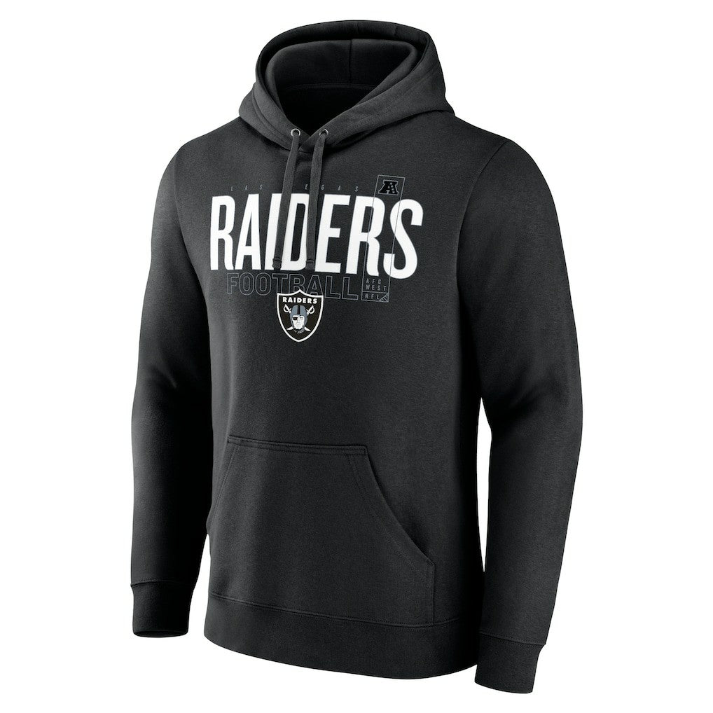 Las Vegas Raiders Pylon Outline Pullover Hoodie - Black Hoodies