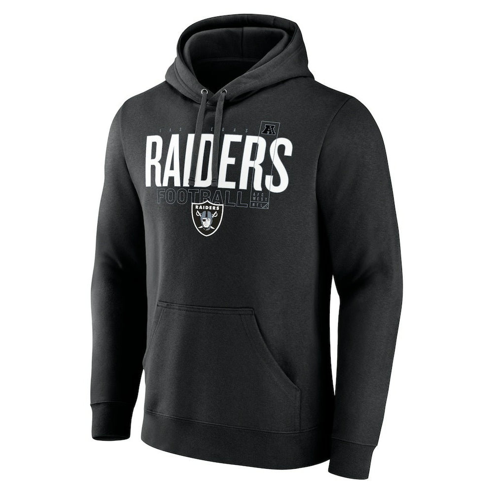 Las Vegas Raiders Pylon Outline Pullover Hoodie - Black Hoodies