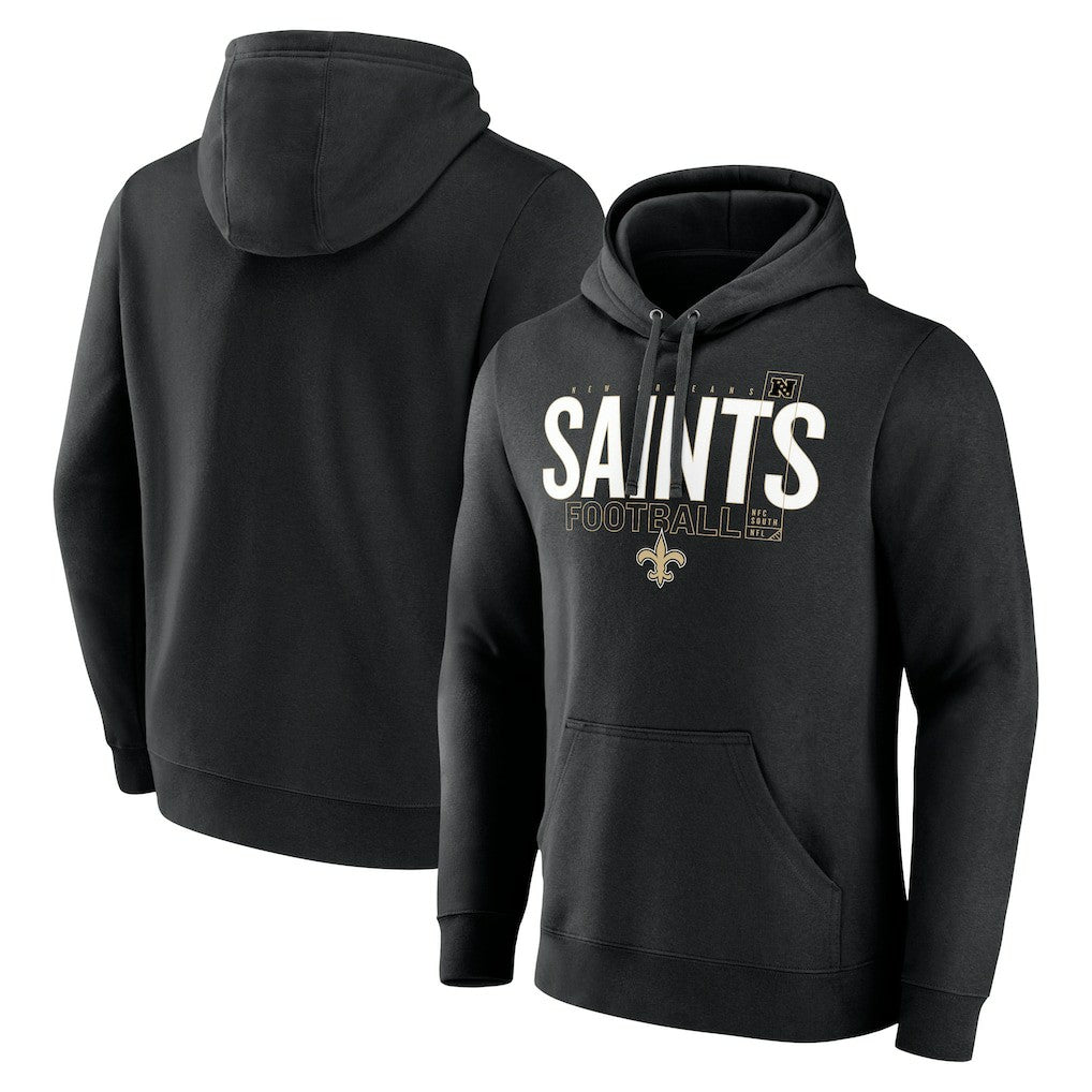 New Orleans Saints Pylon Outline Pullover Hoodie - Black Hoodies