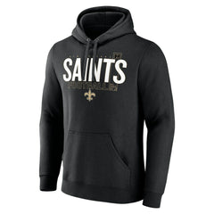 New Orleans Saints Pylon Outline Pullover Hoodie - Black Hoodies