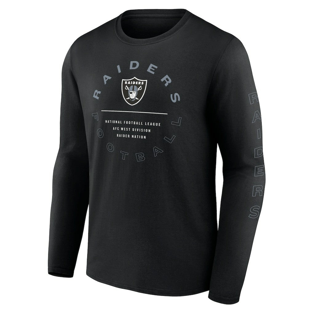 Las Vegas Raiders Stat Sheet Long Sleeve T-Shirt - Black T-shirts
