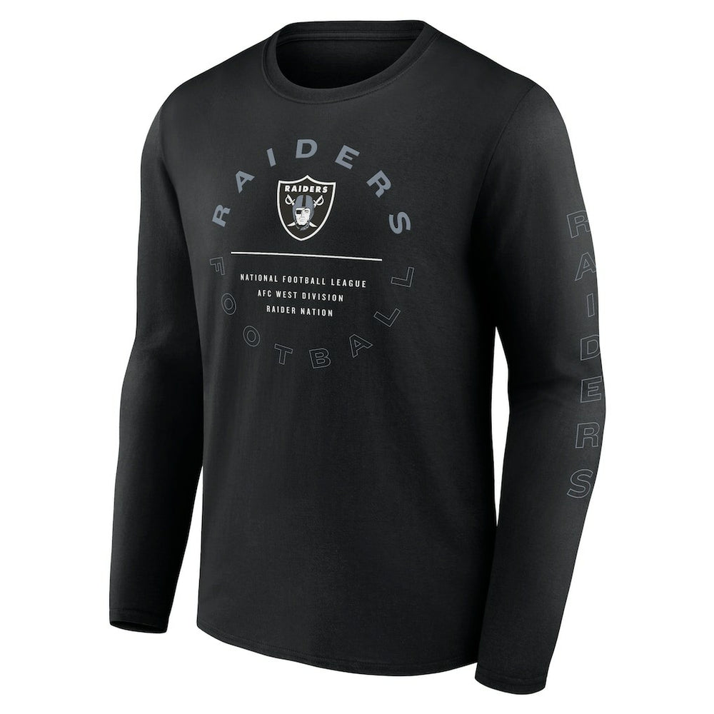 Las Vegas Raiders Stat Sheet Long Sleeve T-Shirt - Black T-shirts