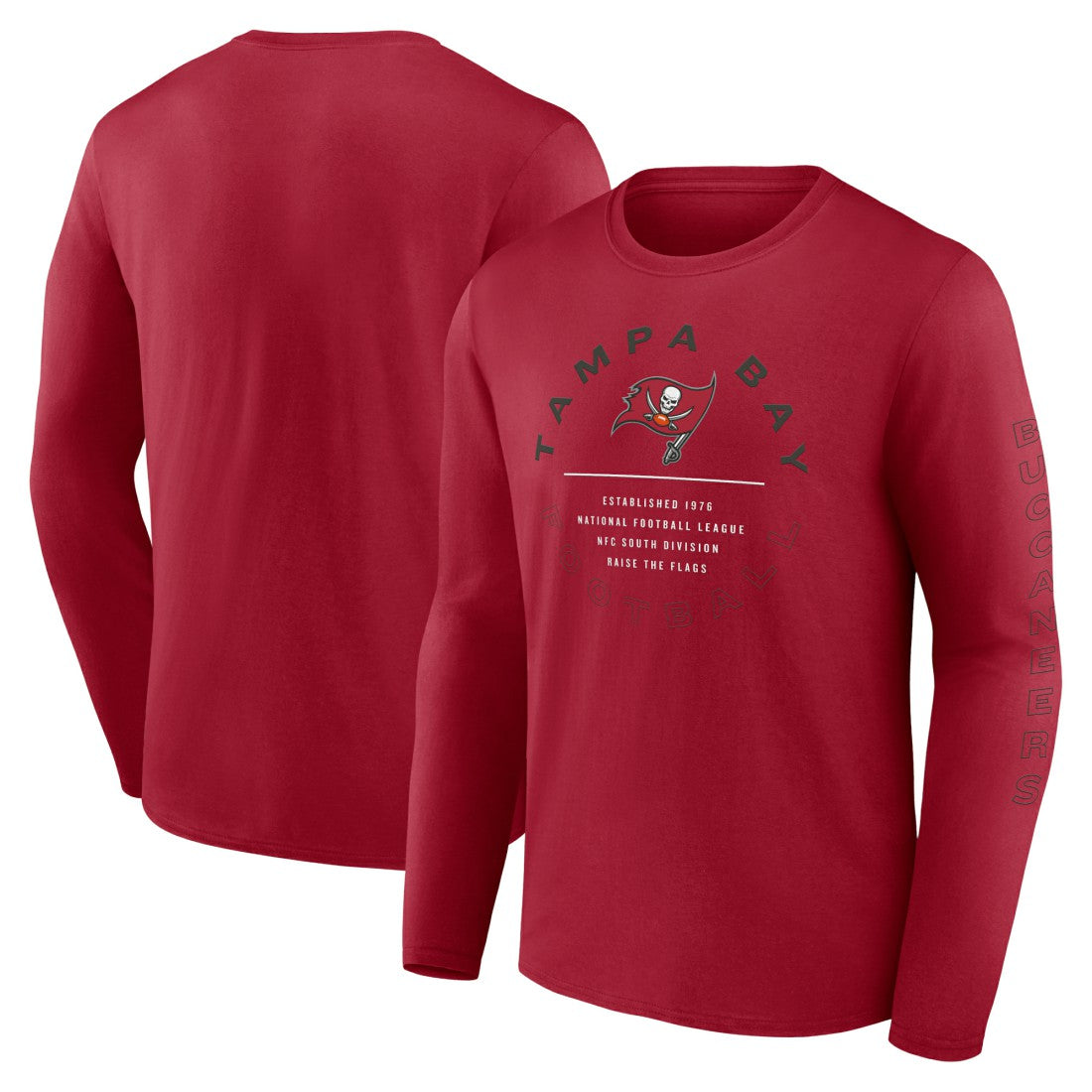 Tampa Bay Buccaneers Stat Sheet Long Sleeve T-Shirt - Red T-shirts